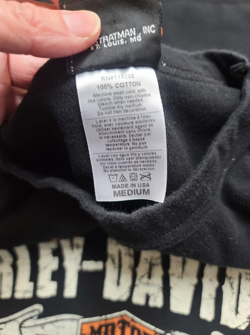 Lot Of Harley-Davidson Black Graphic Hoodies & Tees Bundle Size Medium - Picture 4 of 16